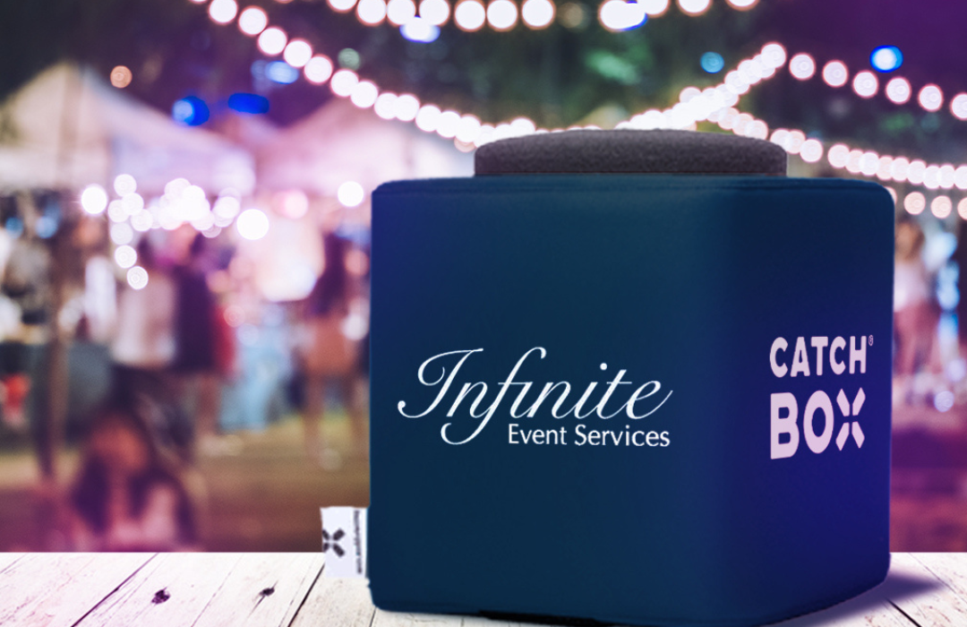 Infinte events branded throwable microphone